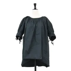 FLORENT フローレント ブラウス ブラック 黒 サイズ:00(S) / 22秋冬 パフスリーブ ブラウス / PUFF SLEEVE BLOUS / 5分袖 ギャザー コットン / トップス シャツ カットソー【レディース】【中古】のサムネイル