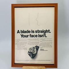 ビンテージ 広告　ポスター 　『 フィリップスノレルコ 』 1960's　※当時物　アメリカ 輸入雑貨　ヴィンテージ　フレーム付　　アドバタイジング レトロ　 .( AZ1028 )