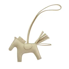 エルメス HERMES ロデオチャームPM W刻印 保存箱付属 バッグチャーム アニョーミロ クレ アイボリー レディース【中古】【Aランク】