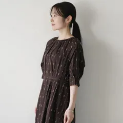 hatsutoki 半袖ワンピース ブラウン pottery 播州織 2026年最新】hatsutoki ワンピースの人気アイテム - メルカリ
