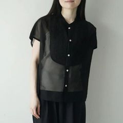 極美品✨ティッカ ドットエンブロイダリーフレンチシャツ 試着のみ
