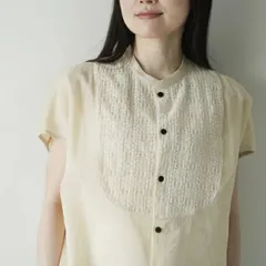 MANON (マノン) | ORGANDY FRENCH BLOUSE (ivory) one size | トップス ブラウス オーガンジーのサムネイル