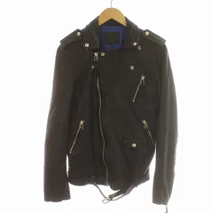 クライミー CRIMIE × コードナンバーエイト CHORD NUMBER EIGHT コラボ M.S.M.L RIDERS JACKET ダブル ライダースジャケット ラムレザー ジップアップ M 黒 ブラック C1D5-JK03 /IR ■GY12のサムネイル