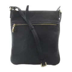 ロエベ LOEWE アナグラム レザー ショルダーバッグ ロゴ 黒