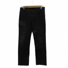ブラックバレット バイ ニールバレット BLACKBARRETT by neil barrett デニムパンツ ジーンズ ストレート ロング丈 ウォッシュ加工 2 M 黒 ブラック /HO47 ■GY58のサムネイル