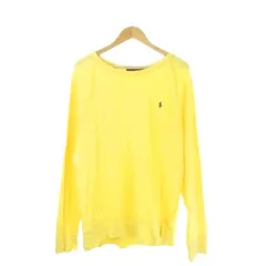 ポロ ラルフローレン POLO RALPH LAUREN トレーナー L 黄 イエロー 無地 ラウンドネック 長袖 /CK31 ■GY61のサムネイル