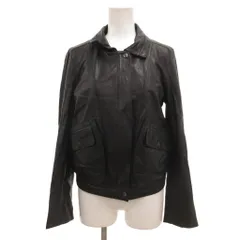 ダナキャランニューヨーク DKNY ラムレザージャケット シングル 4 革ジャン 黒 ブラック /JS ■GY61のサムネイル