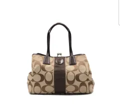 未使用 // COACH F13533 シグネチャー キャリオール トートバッグ ショルダーバッグ