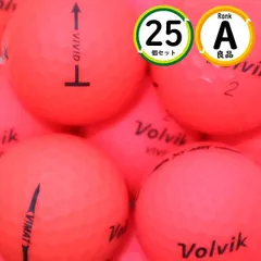 Aランク厳選 VOLVIK 混合 25球 傷ほぼなし・高品質 ロストボール 送料無料 25個 マットカラー レッド 良品 sntのサムネイル