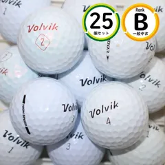 コスパ重視 VOLVIK 混合 25球 Bランク 安定した使いやすさ ロストボール 送料無料 25個 ホワイト ボルビック 中古のサムネイル