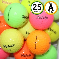 Aランク厳選 傷ほぼなし・高品質 ロストボール 送料無料 25個 VOLVIK カラー ミックス 良品 ボルビック ヴォルヴィックのサムネイル