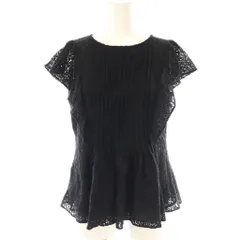 ジャスグリッティー JUSGLITTY 25SS レースチュニックブラウス 1 黒 ブラック /AB ■OS