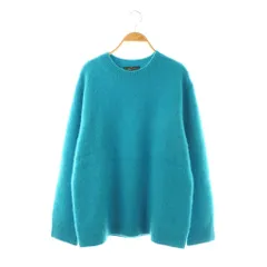 スタニングルアー STUNNING LURE プルオーバーニット セーター ウール M ブルー ラウンドネック 長袖 起毛感 /OK ■OS