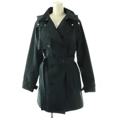 エーグル AIGLE ゴアテックス フーデッドトレンチコート ベルト付き 36 ネイビー /DF ■OSのサムネイル