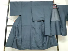 平和屋着物●男性　本場大島紬　アンサンブル　長羽織　100亀甲　総詰め　正絹　逸品　DABD9343ud
