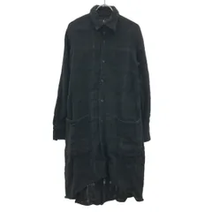 ANREALAGE アンリアレイジ チェックロングシャツ  ブラック系 0のサムネイル