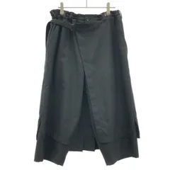 Ground Y グラウンド ワイ 18AW ウールギャバジンラップパンツ GV-P01-100 ブラック 3のサムネイル