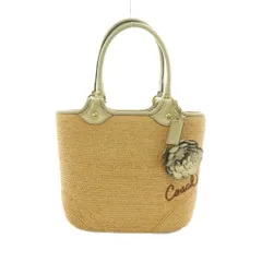 コーチ COACH ストローバッグ かごバッグ トートバッグ ベージュ シャンパンゴールドカラー F13373 /MI
