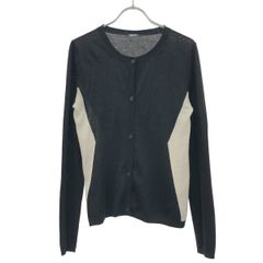 JIL SANDER NAVY ジル サンダーネイビー カーディガン JDD607B JD600B ブラック×ライトグレー系 S JIL SANDER NAVY ジル サンダーネイビー カーディガン JDD607B JD600B