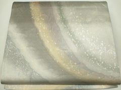 A◇着物くつろぎ 夏物 霞模様 金銀糸 引箔 六通 正絹 薄物 絽 紗 京