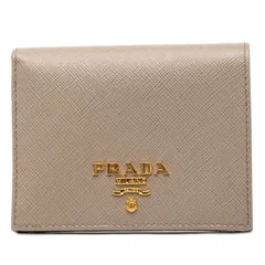 プラダ 二つ折り財布 グレー マルチカラー サフィアーノレザー レディース PRADA【234-67098】