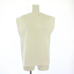 イレーヴ YLEVE ORGANIC COTTON BIO N/S オーガニックコットンバイオフレンチスリーブプルオーバー カットソー クルーネック ノースリーブ 無地 1 白 ホワイト 168-5166087 /BBのサムネイル