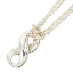 ティファニー インフィニティ フィギュア8 ダブルチェ―ン ペンダントネックレス シルバー SV925 シルバー レディース TIFFANY&Co.【1-0261824】