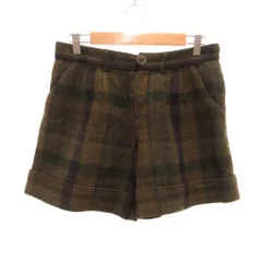 アーペーセー A.P.C. ハーフパンツ ショーツ ウール チェック柄 36 茶 ブラウン /JS ■GY66のサムネイル