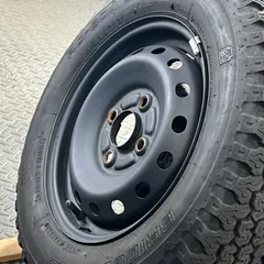 18年製 145R13LT 6PR ブリヂストン RD-604 STEEL ホンダ鉄ホイール JF1 N-BOX N-WGN 夏タイヤ ブロックタイヤ【1503E】のサムネイル