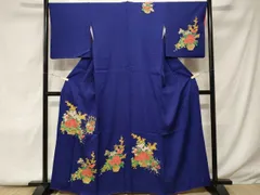 平和屋着物■訪問着　駒刺繍　花籠文　正絹　逸品　CABF4395ev