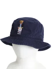 【お得なクーポン配布中!】 ポロベア ポロ ラルフローレン コットン バケット ハット メンズ レディース S M 古着 帽子 キャラクター キャップ ワンポイント シンプル