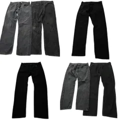古着卸 まとめ売り リーバイス 505 ブラックデニム パンツ 6枚セット ( メンズ 38/36 ) アメカジ   中古 古着 NE4661