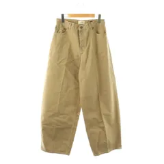 アパルトモン ドゥーズィエムクラス L'Appartement DEUXIEME CLASSE ハイクル 24SS BETHANY DENIM デニム ワイド ロング ボタンフライ 25 ベージュ /YO ■OS のサムネイル