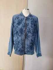 ZARA MAN(ザラマン) デニム ブルゾン ジャケット XL ブルー