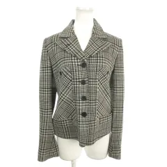 ソニアリキエル SONIA RYKIEL テーラードジャケット 上着 ウール 38 グレー 黒 ブラック 千鳥格子 620130 /MN11 ■GY63のサムネイル