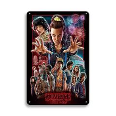 신품 스트레인저싱스 주석 간판 Stranger Things 인테리어 벽 장식 복고풍 포스터 잡화 디스플레이