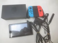  ゲーム Nintendo switch ニンテンドースイッチ 本体 HAC-001(-01) 動作品 ジョイコン ネオンレッド ブルー 周辺機器付き 中古品