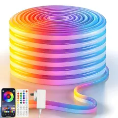 ledテープライト防水 RGB テープライト 10m 24v チューブライト リモコン・アダプター付き 音楽連動・タイマー機能 間接照明 調光調色 シリコン フレキシブル ゲームルーム/天井/寝室/キッチン/屋外 diy★m f1ee9760