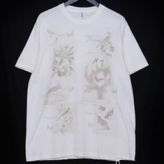 Ancellm 植物と蝶のプリント Tシャツ - メルカリ