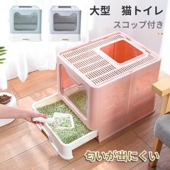 廃盤 猫トイレ 楽ちん猫トイレ 緑 青 システムトイレ すのこ カバー