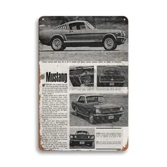 新品 ブリキ看板 マスタング Mustang レトロ ビンテージ アメ車 インテリア 壁飾り ディスプレイ 雑貨