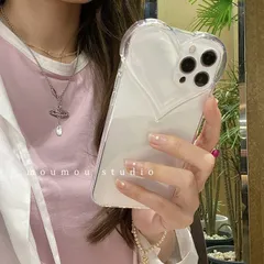 スマホケース iPhone16 iPhone15 iPhone14 iPhone13 iPhone12 Pro Max mini Plus 11 XR XS 携帯 アイホン カバー おしゃれ 韓国 かわいい クリア 透明 ハート