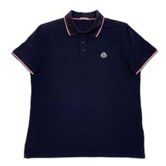美品】MONCLER モンクレール ネイビー ポロシャツ L - メルカリ