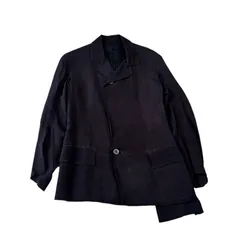 Yohji Yamamoto ヨウジヤマモト シルク レーヨン テーラードジャケット 変形 ブラウン レディース Sサイズ FF-J37-406のサムネイル