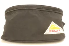 【中古】 KELTY メンズウエストポーチ -- ウエストバッグ MINI FANNY KELTY -- 黒 ブラック ロゴ