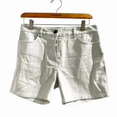 アレキサンダーワン ALEXANDER WANG ショートパンツ ハーフパンツ 切替 レザー ベージュ 25 約S ■MET1のサムネイル