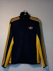 アディダス ファイヤーバード ネイビー イエロー トラックジャージ ジャージ ジップアップジャージ 90/S