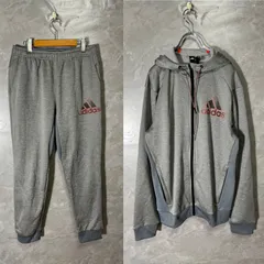 adidas アディダス ジャージ フェードグラフィック スウェット セットアップ スポーツウェアー O XL グレー