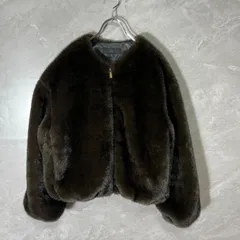 ZARA ザラ フェイク ファー バンパー ジャケット S