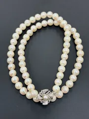 あこやパール 本真珠 ネックレス 6.9㎜ Silver刻　43㎝